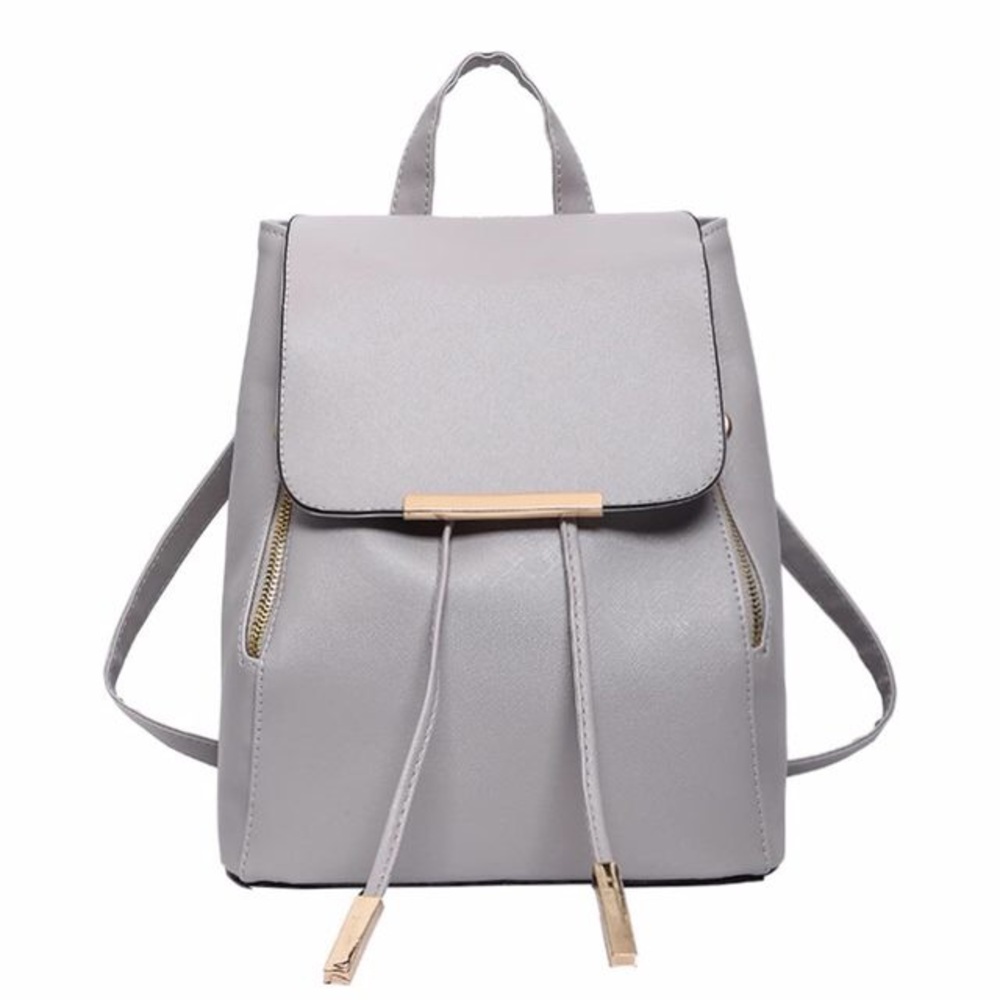 🌟 NEW 🌟 LIGHT GRAY BACKPACK W GOLD ACCENTS